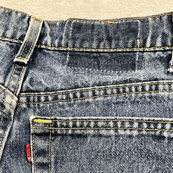 VTG Levis 512 Jeans Womens 11 Blue Slim Tapered High Rise Made in USA 90s Denim - Picture 9 of 11